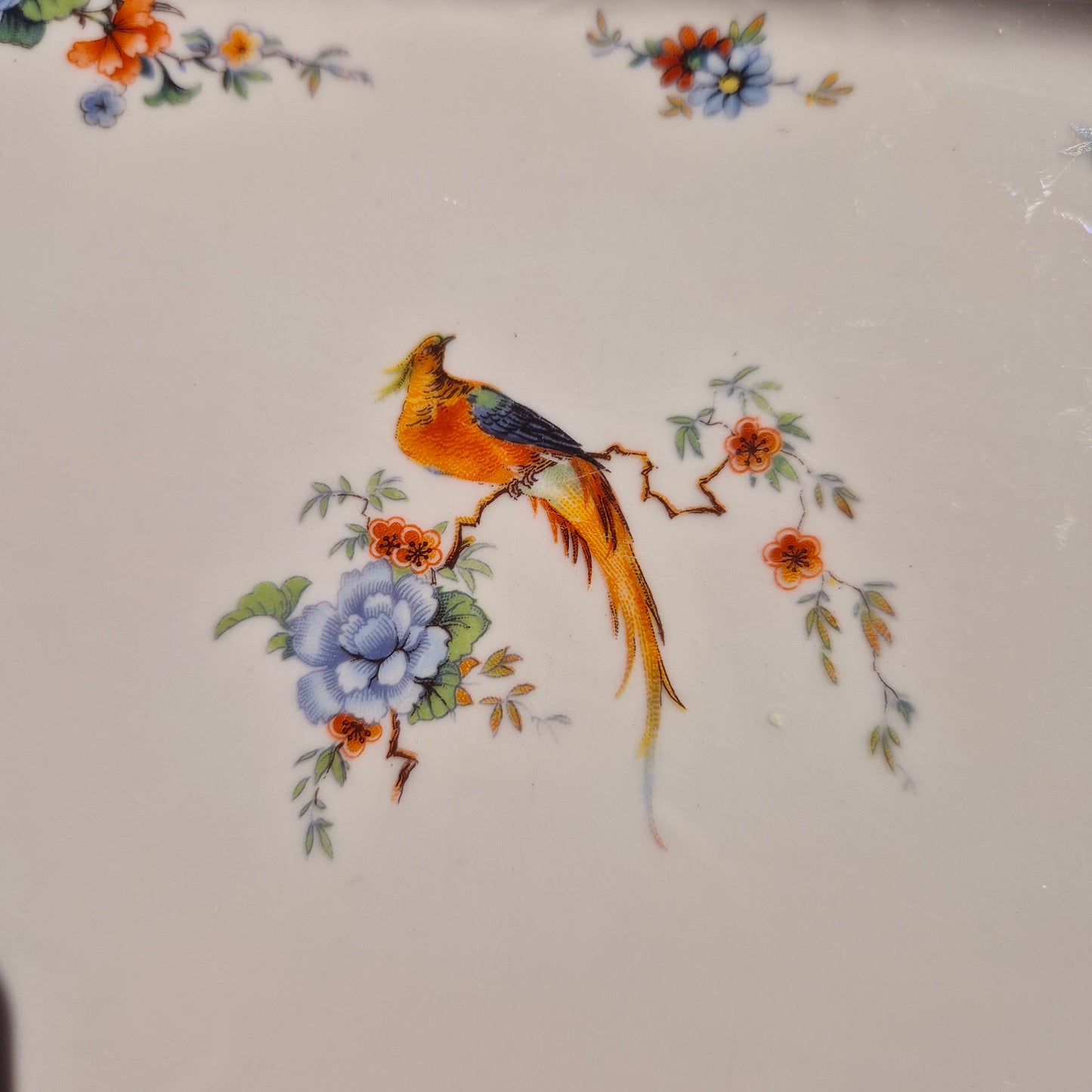 Johann Haviland Bavaria Fasan Kuchen Platte Servierplatte Porzellan Antik