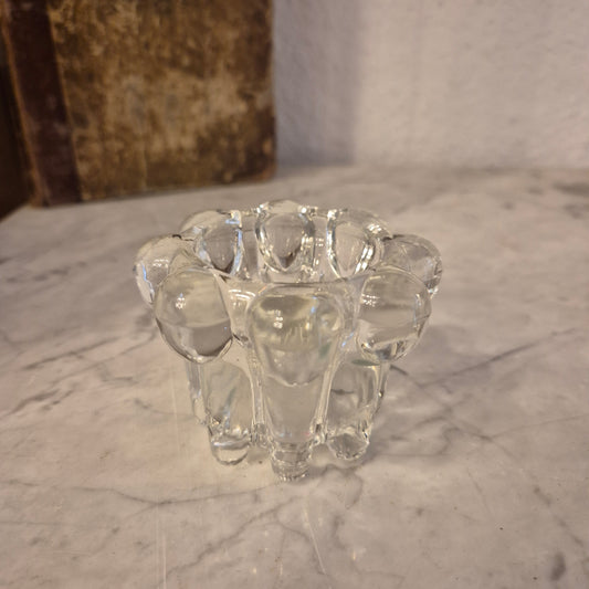 Vintage Bubble Kerzenständer Kerzenhalter Kristall oder Glas