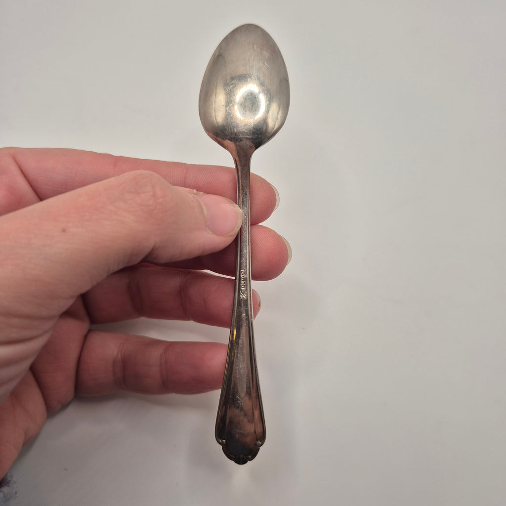 Antiker Silberlöffel Teelöffel mit Monogramm Name "Ute" 800er