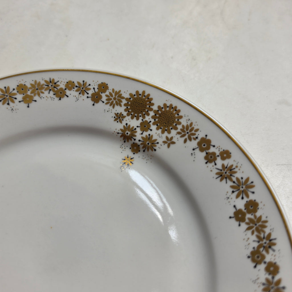Antikes Teegedeck 3-teilig – CP Lettin Porzellan mit goldener Ornamentik & Goldrand