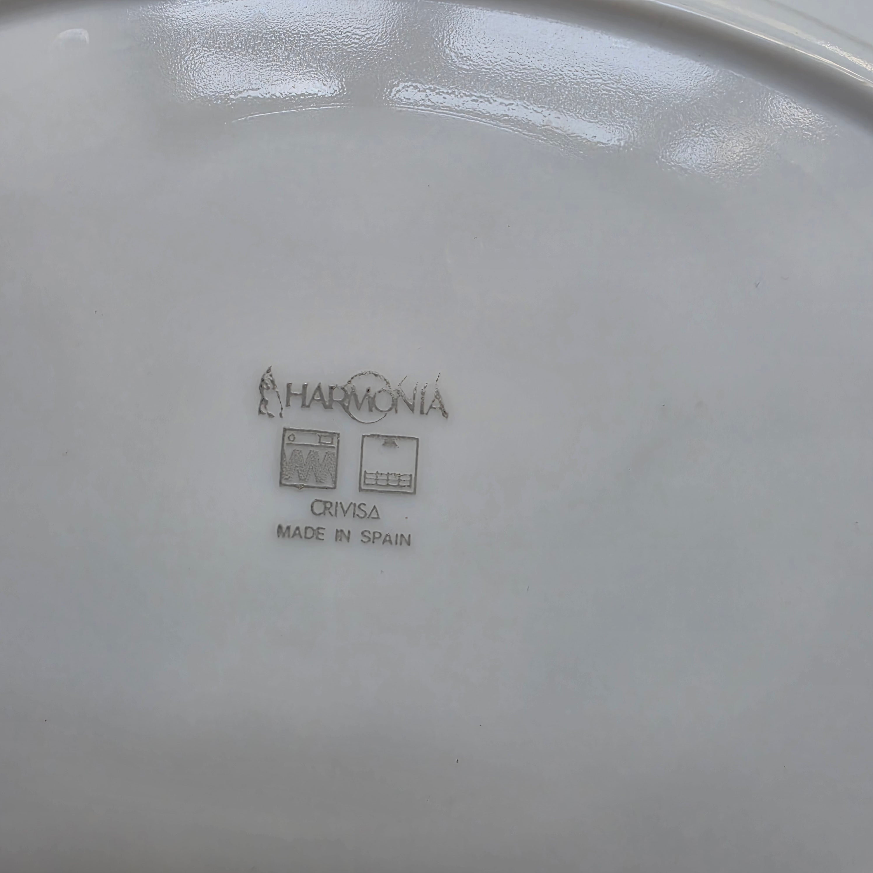 Vintage Servierplatte „Zwiebelmuster-Stil“ – Harmonia CRIVISA (Made in Spain)