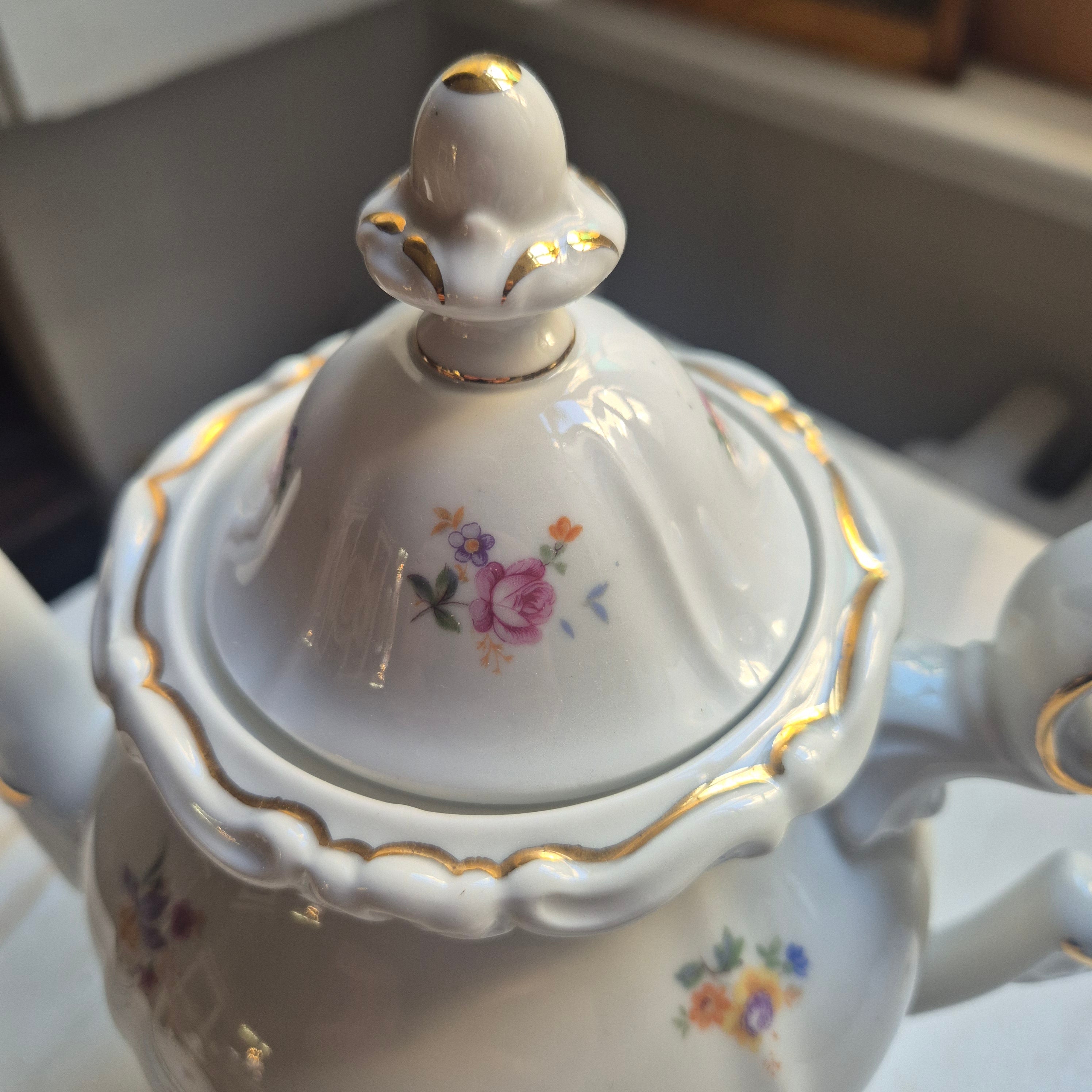 3- Teiliges Weimar Porzellan Kaffee oder Teegedeck