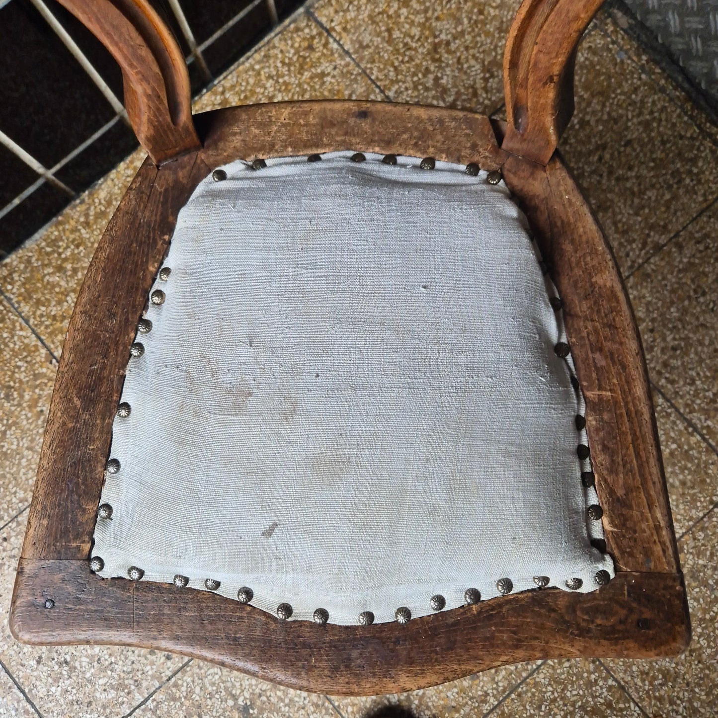 Antiker Stuhl Chippendale Eichenholz