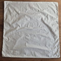 Antiker Kopfkissenbezug 75x75cm Baumwolle weiß Damast Rosenmotiv ohne Knöpfe