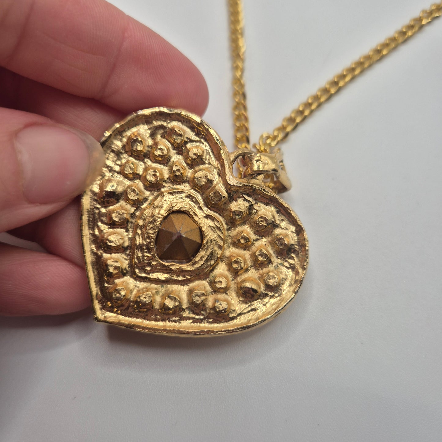 Romantische Vintage Herz-Halskette – Funkelnder Chic im Retro-Stil