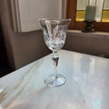 Elegantes Vintage Kristallglas mit Facettenschliff – Mundgeblasen & Handgeschliffen