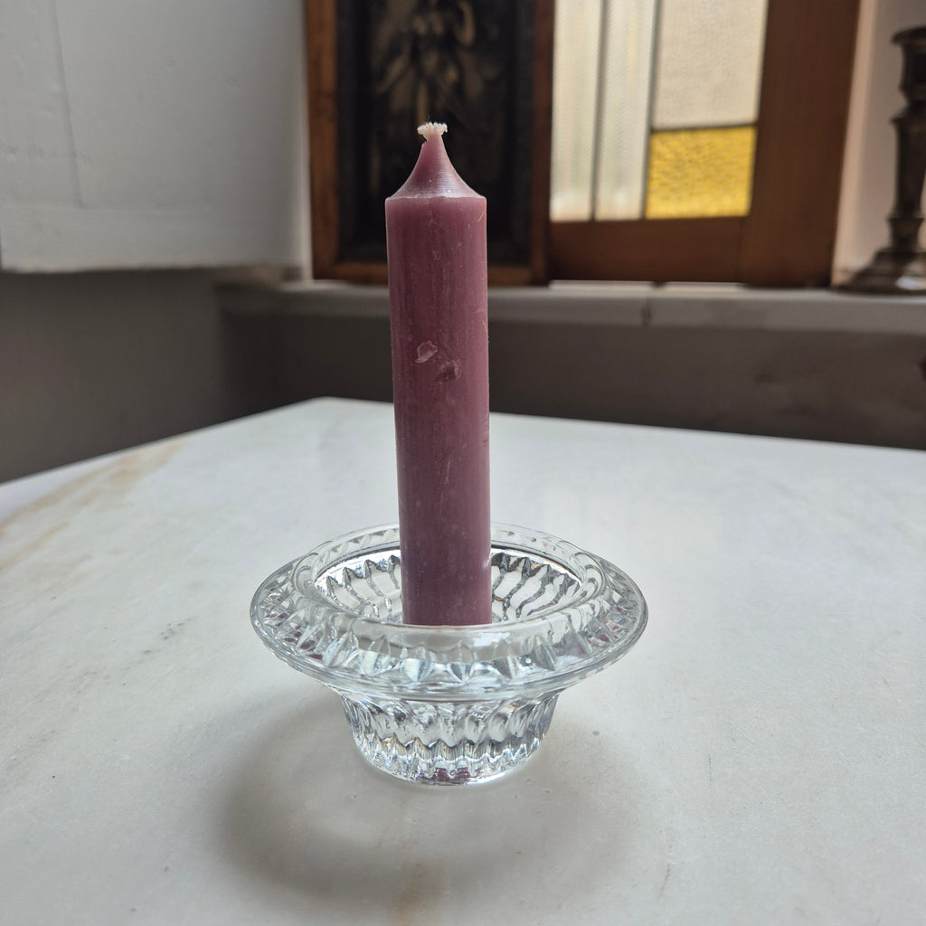 Vintage Etagere Kerzenständer Glas Kristall