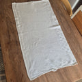 Antikes Küchen-&Geschirrtuch weiß Baumwolle Leinen 50x90cm