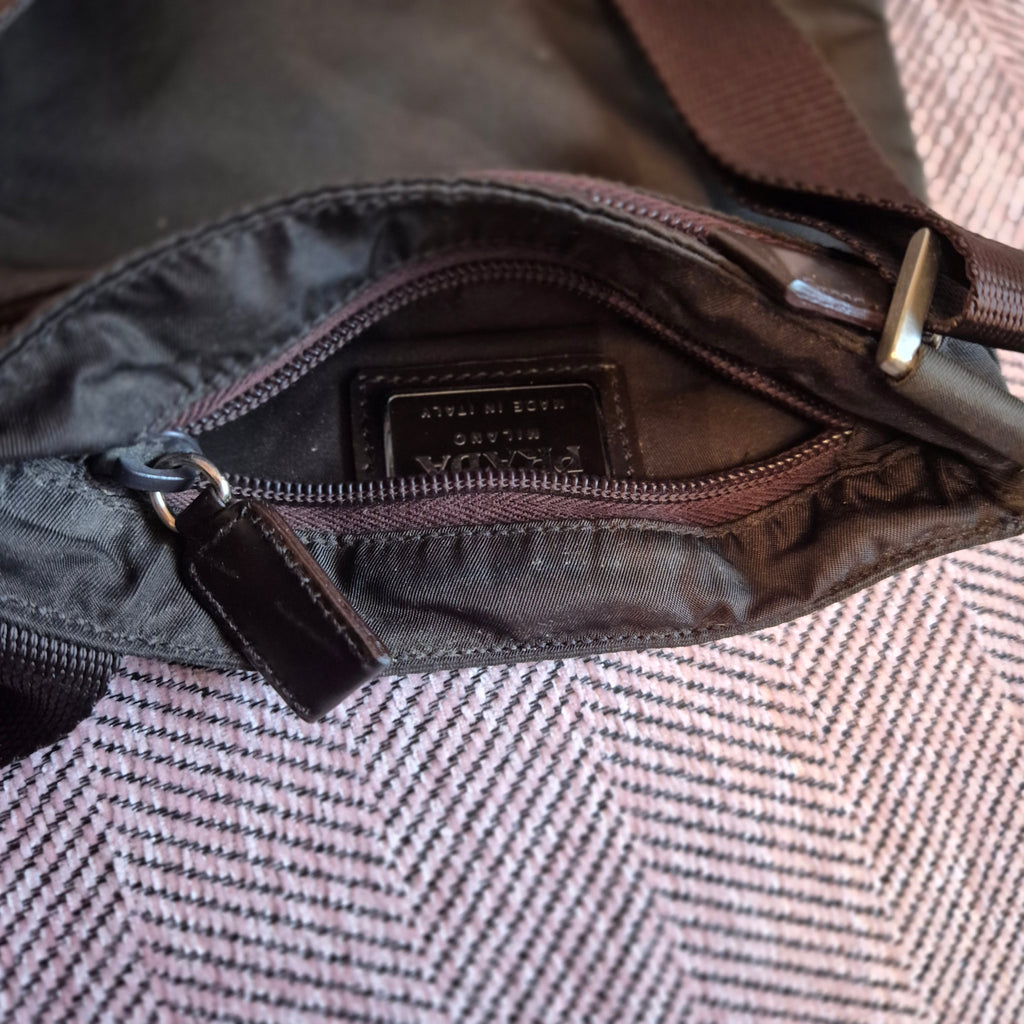 Prada Umhängetasche braun Secound Hand