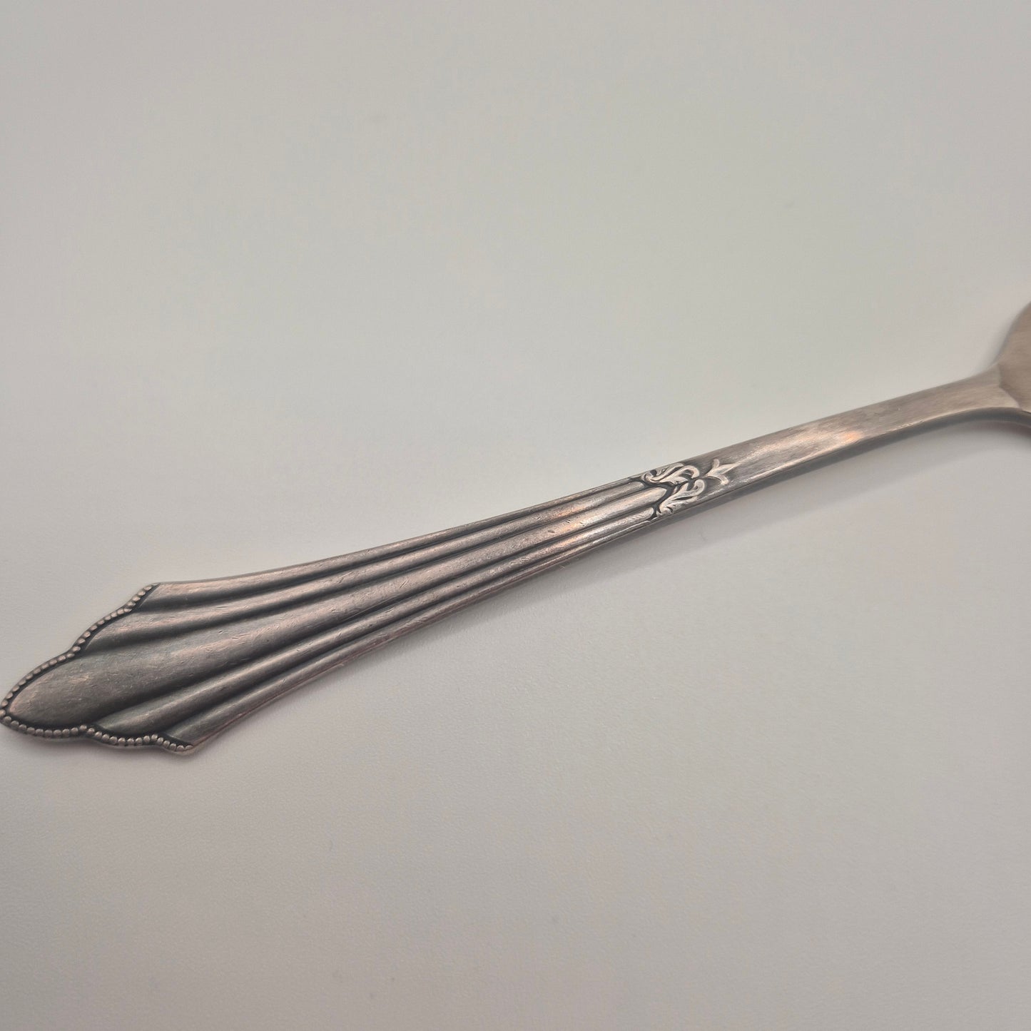 Antike Jugendstil Kuchengabel – Silberfarben / Versilbert