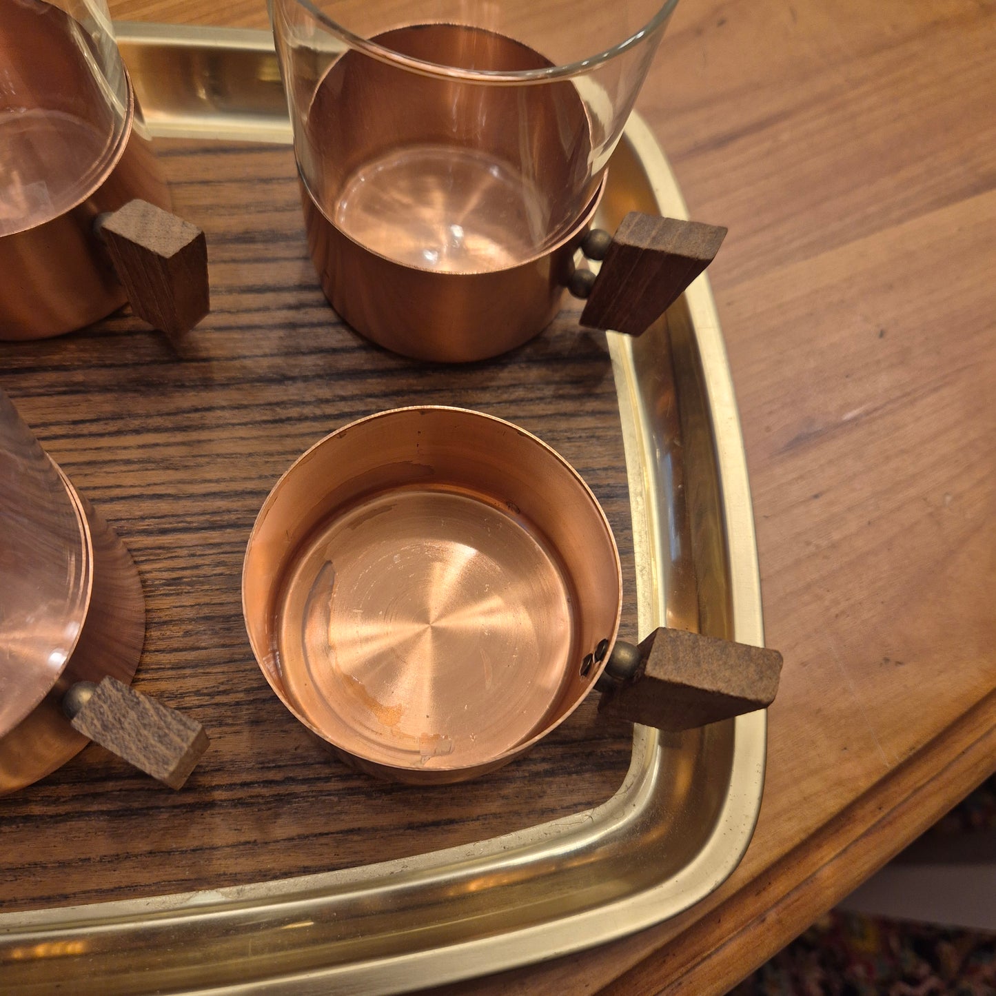 Vintage Teegläser 60er Jahre Schott&Gen 6xStück mit Tablet