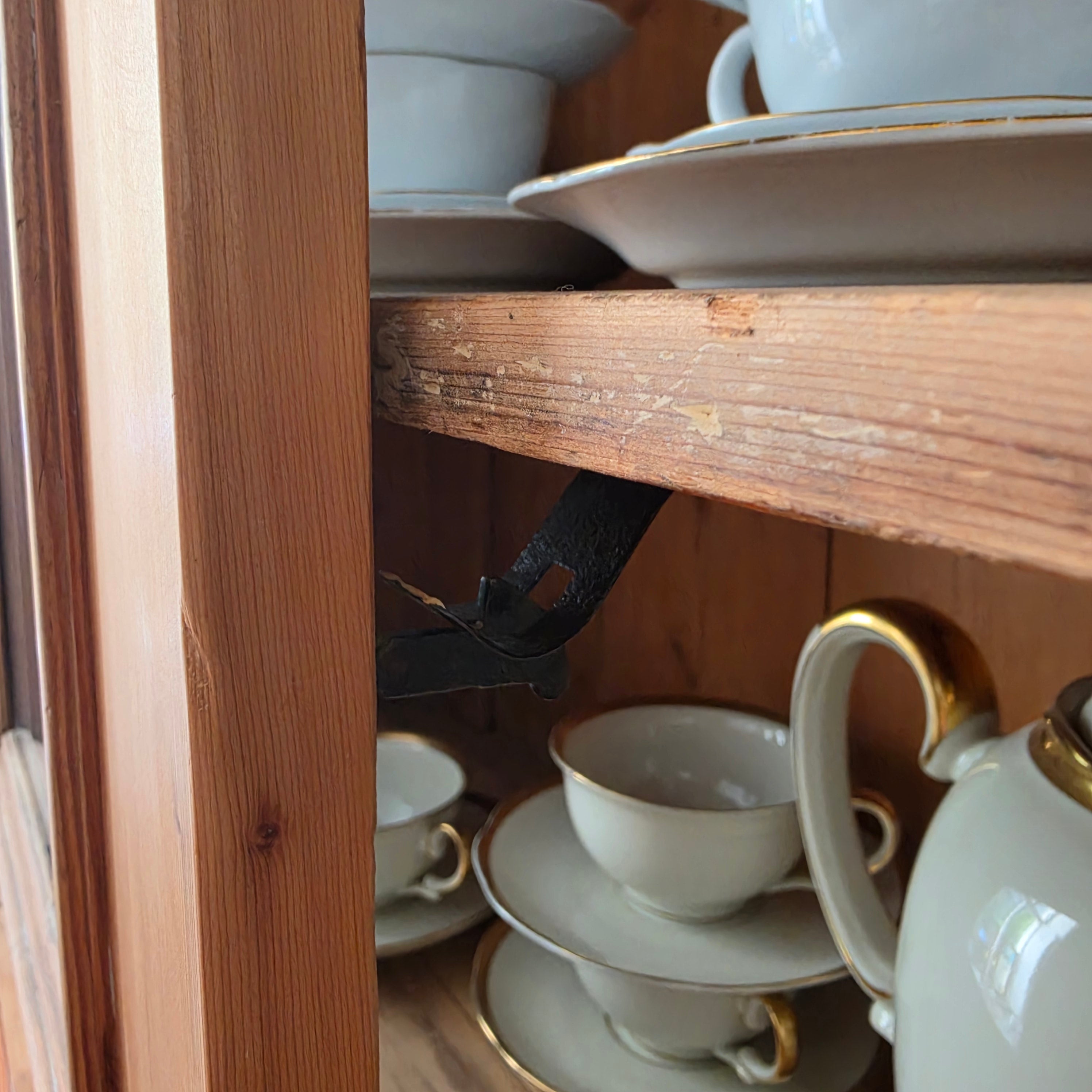 Antikes Jugendstil Landhaus Küchenbuffet Alt Vollholz Kiefernholz aufgearbeitet
