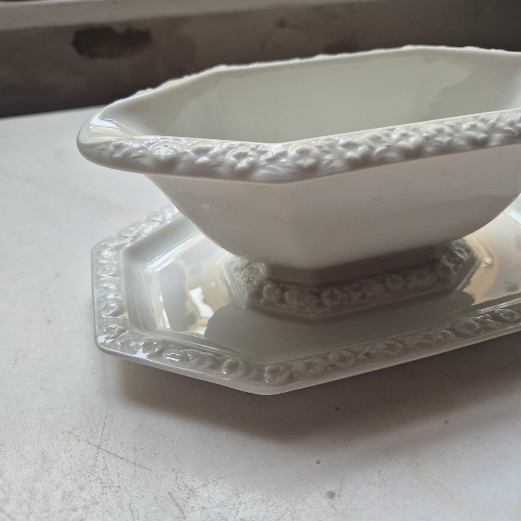 Antike Sauciere Schüssel Porzellan Rosenthal Maria weiß