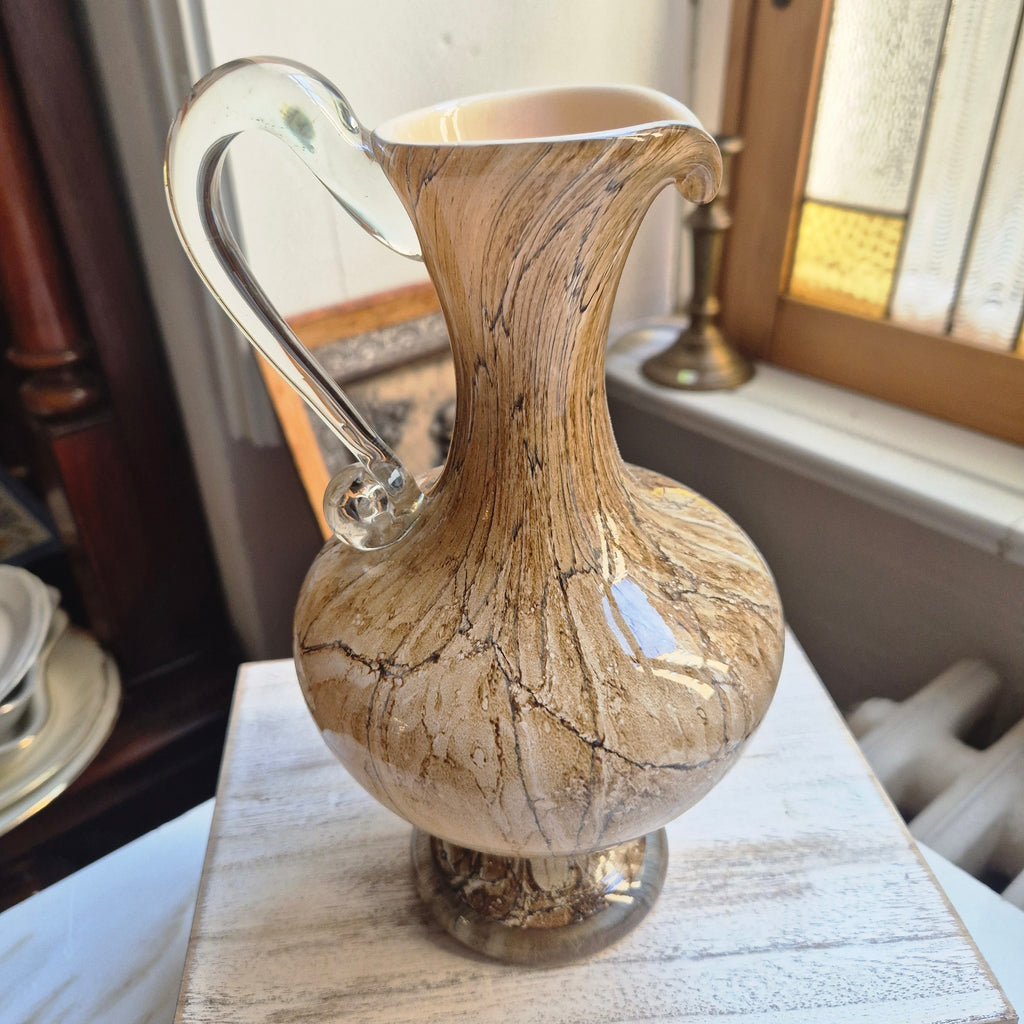 Mundgeblasener Karpaten-Glaskrug - Mid-Century - Glasvase