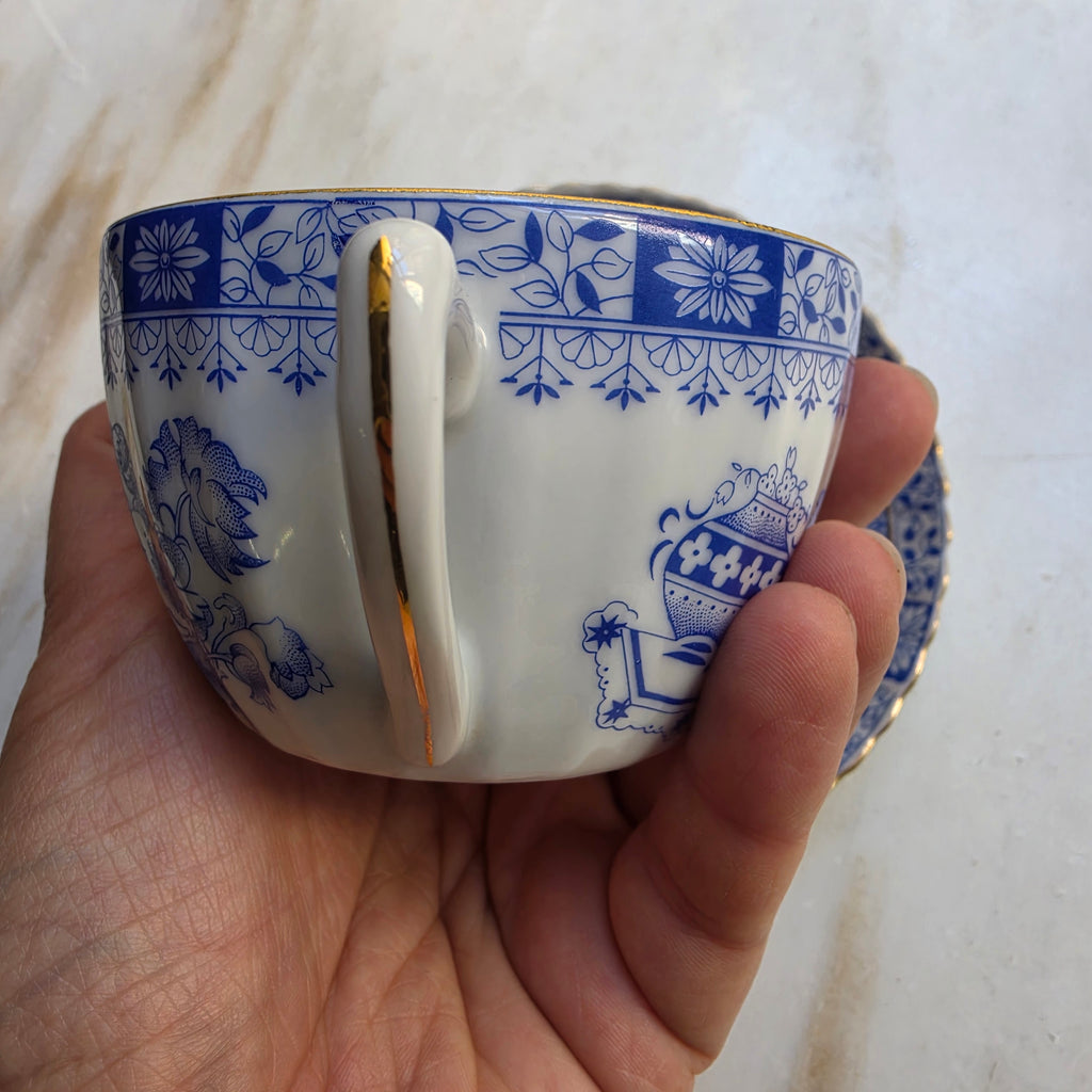 1x Tasse mit Untertasse - China Blau - Seltmann Weiden Bayern