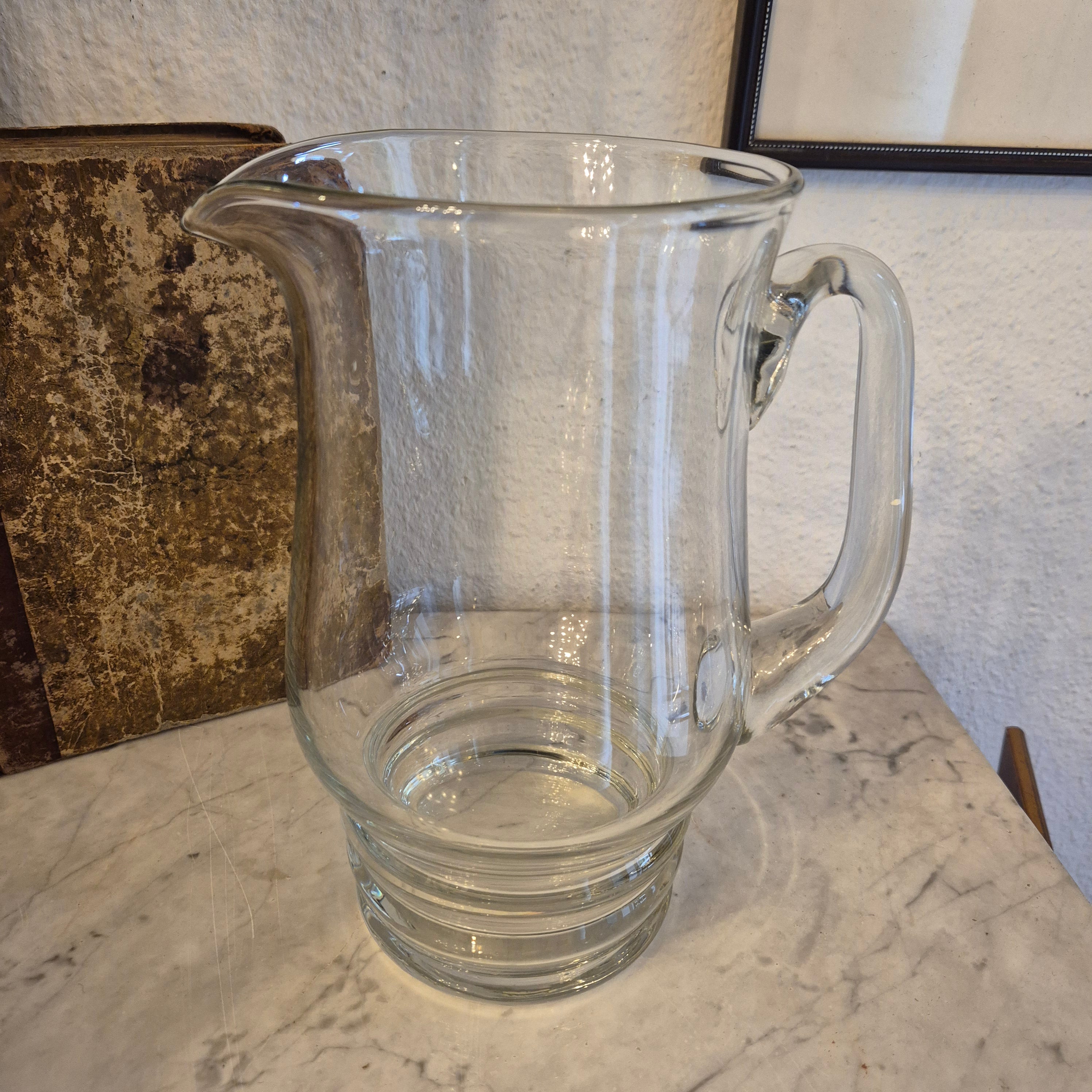Vintage Glaskrug für Wasser oder Saft
