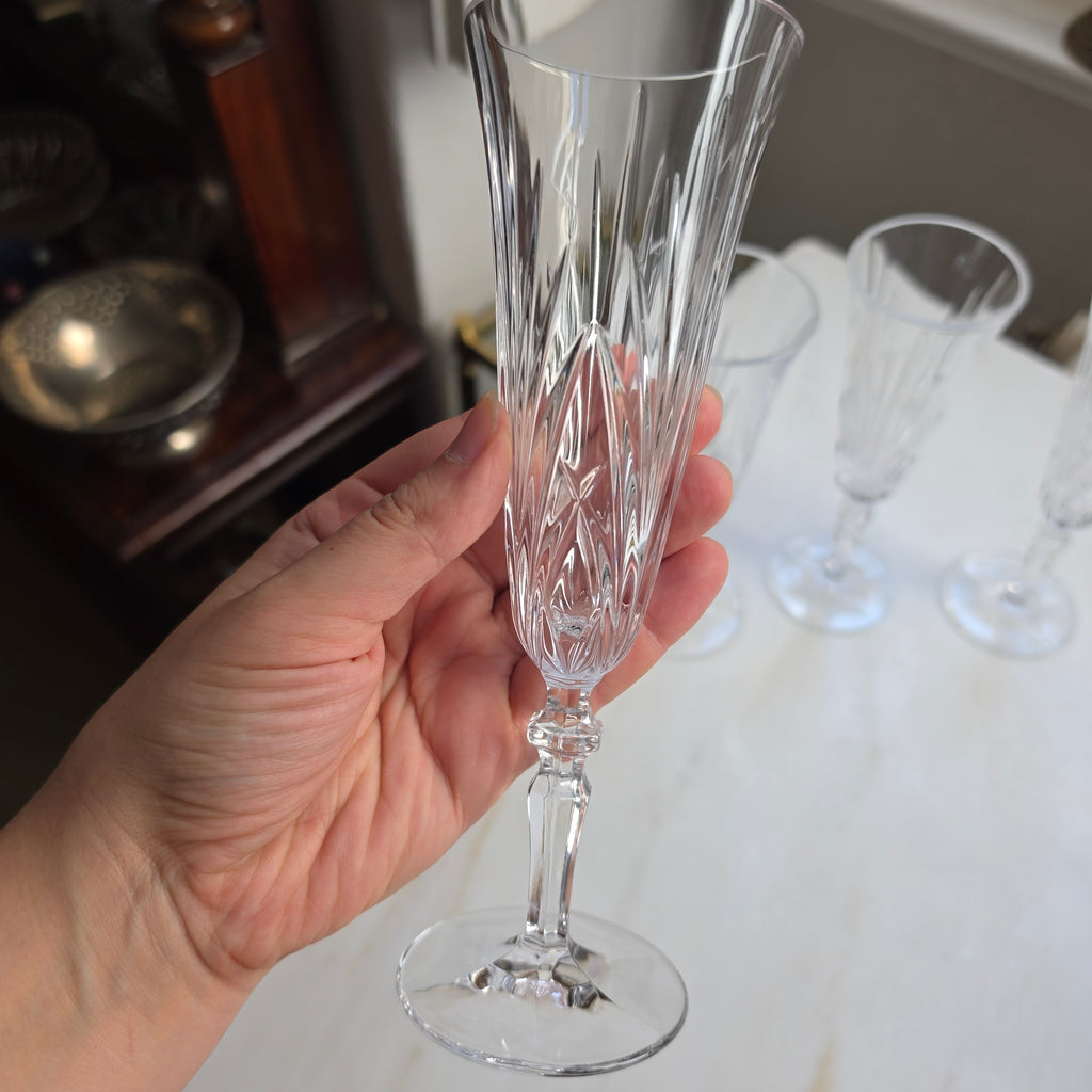 4x Edle Kristall-Champagnerkelche von Nachtmann – Zeitlose Eleganz für prickelnde Momente