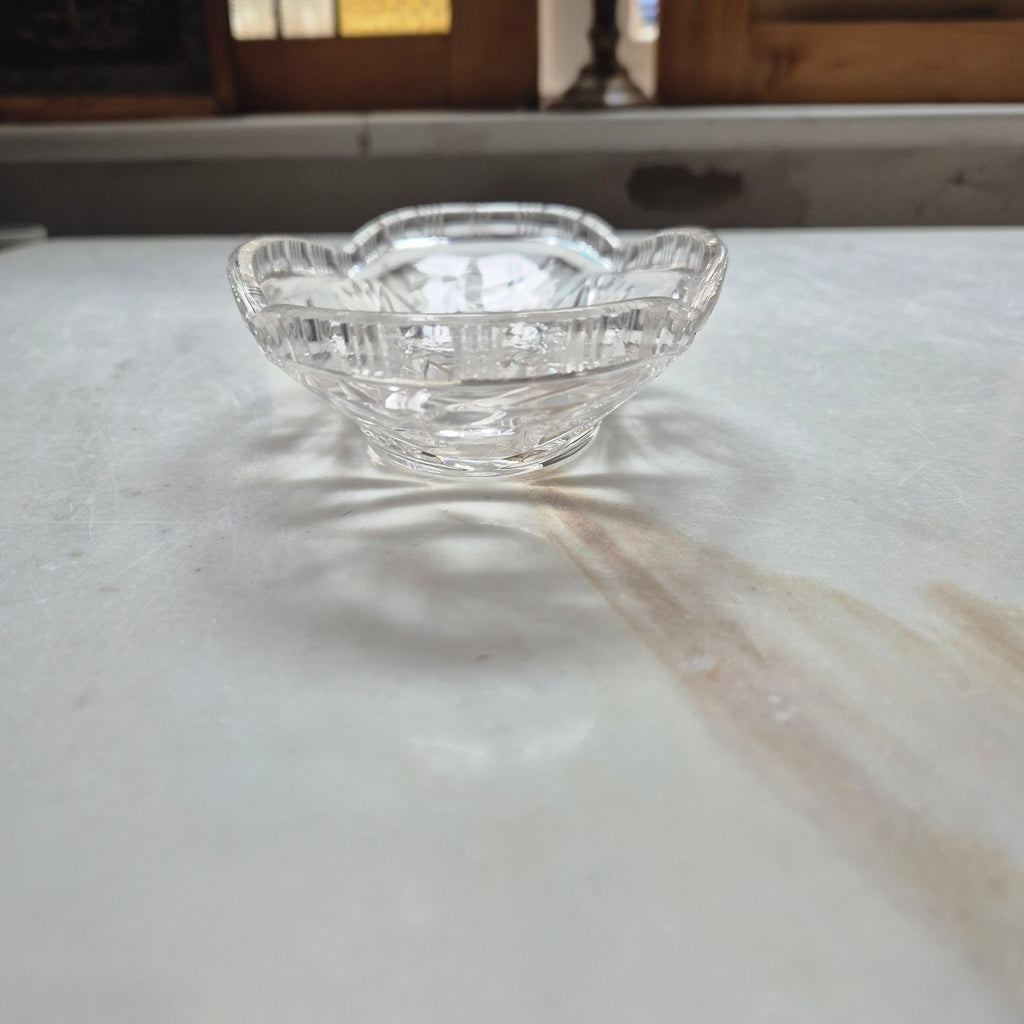Vintage Bleikristall Schale Sternmotiv