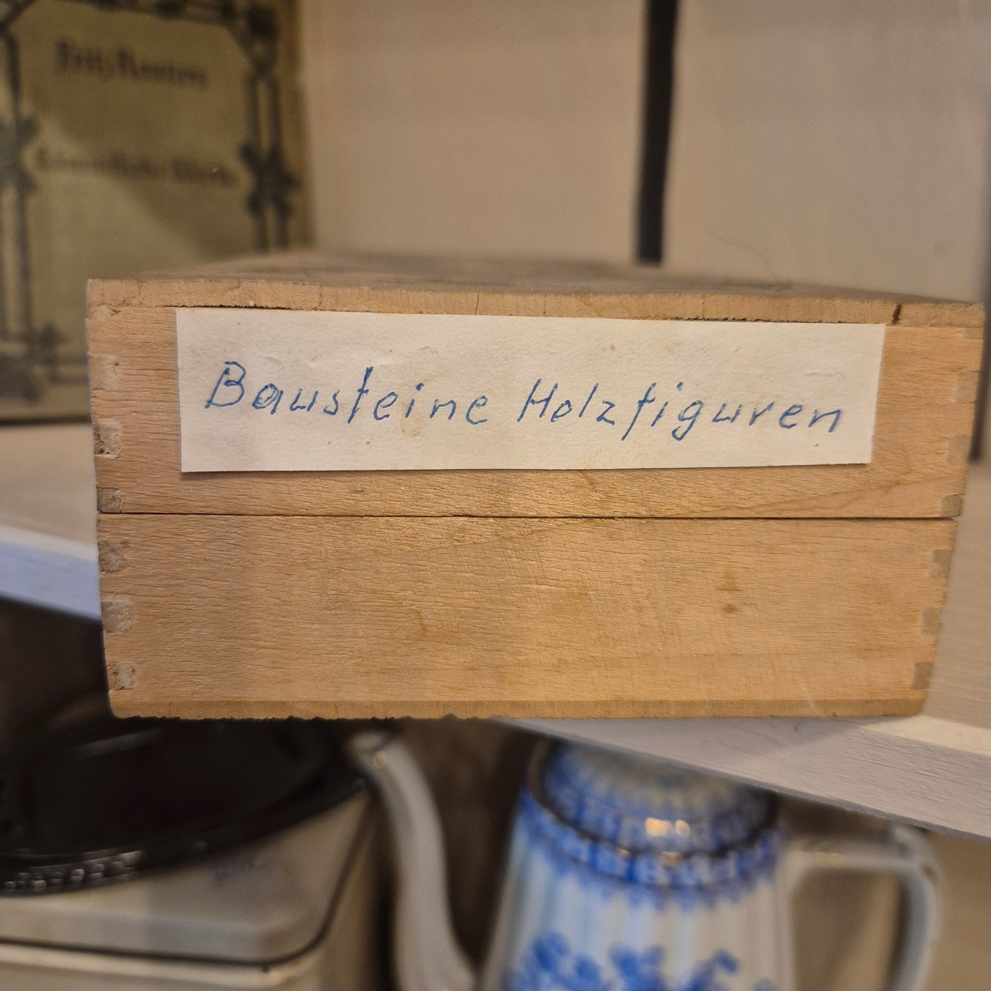 Alte dünne Holz Schachtel Kutsche Cinderella