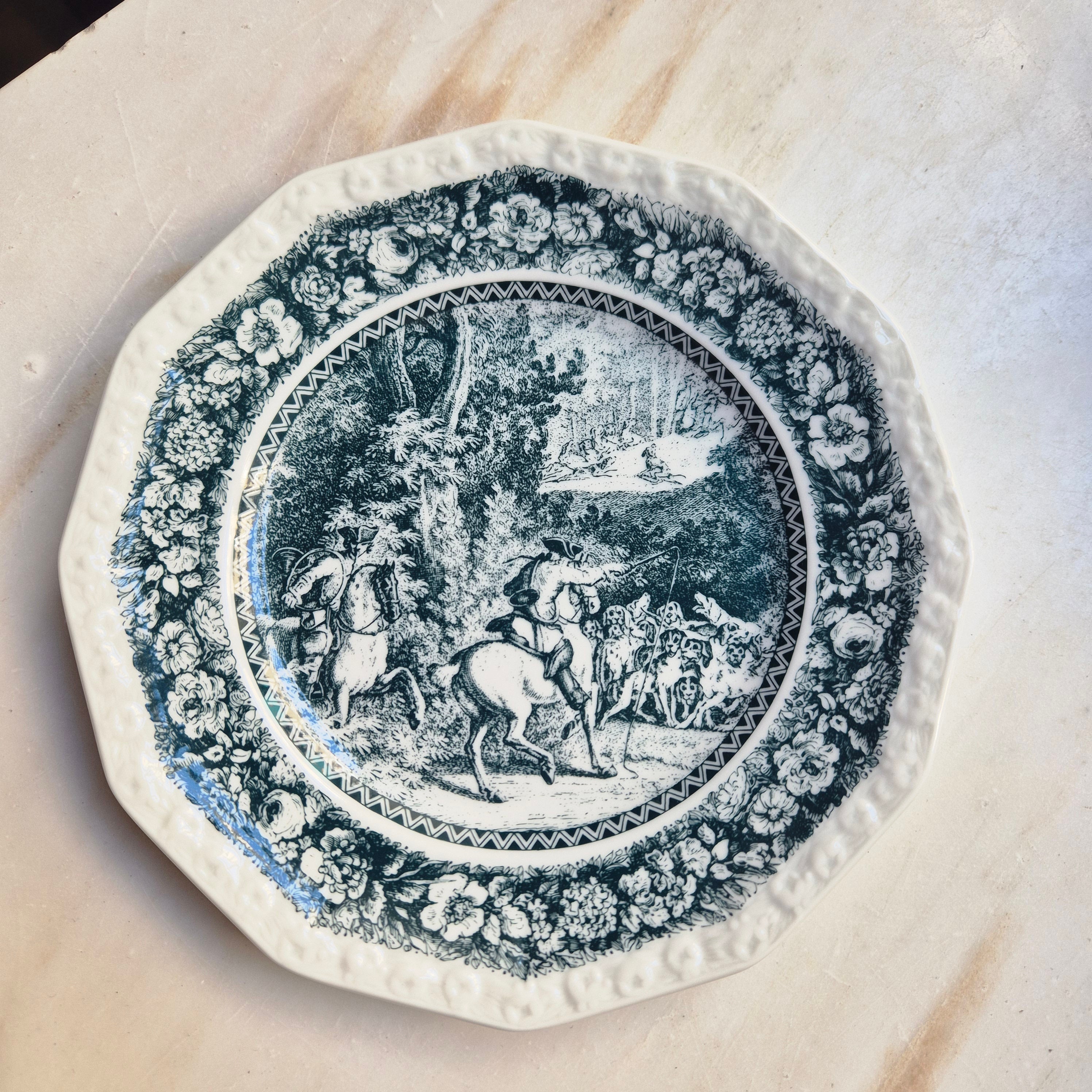 Classic Rose Collection Rosenthal - 70er Jahre - Monbijou - Jagdszenen "Hubertus" Porzellan Service
