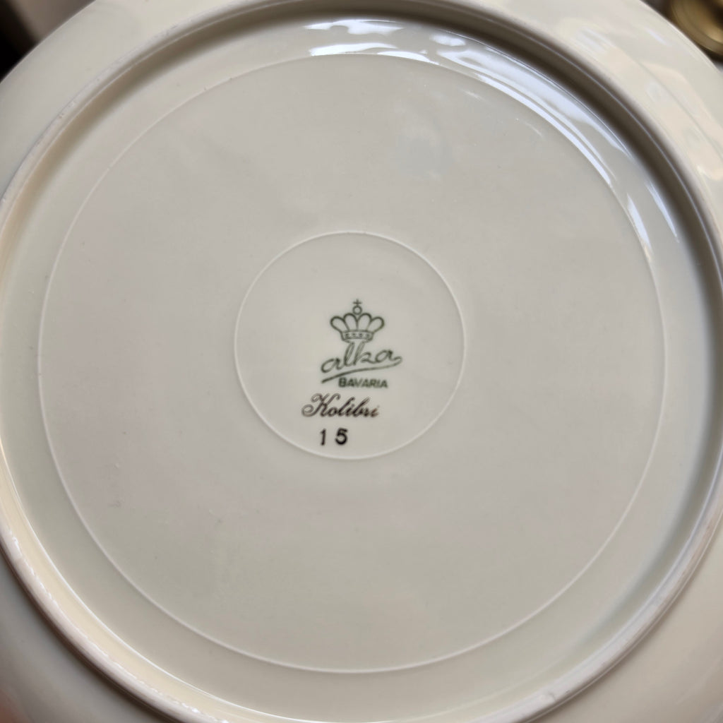 Vintage Alka Bavaria 3-teiliges Kaffeeset „Kolibri“ – Edles Porzellan mit Goldrand & Kolibri-Motiv
