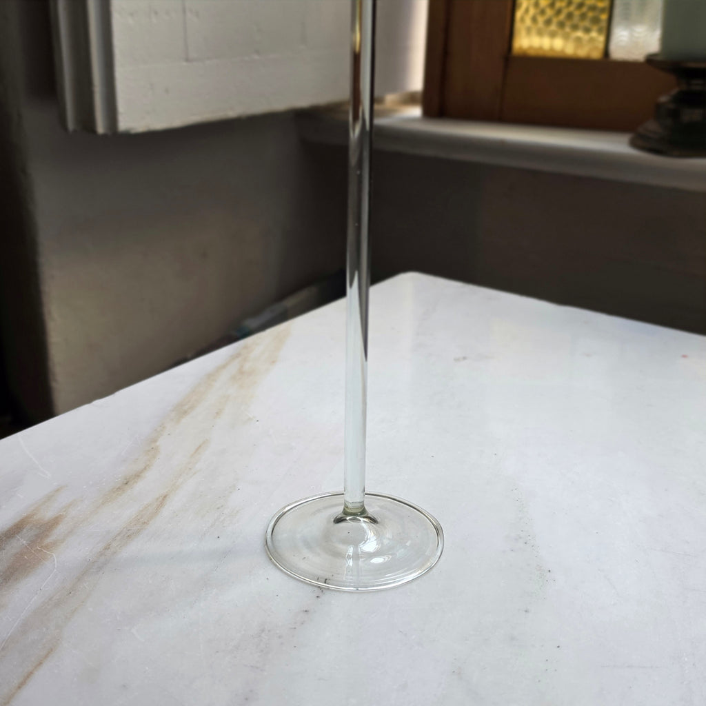 Elegante Vintage-Glasvase in Kobaltblau – Mundgeblasen & Handgefertigt