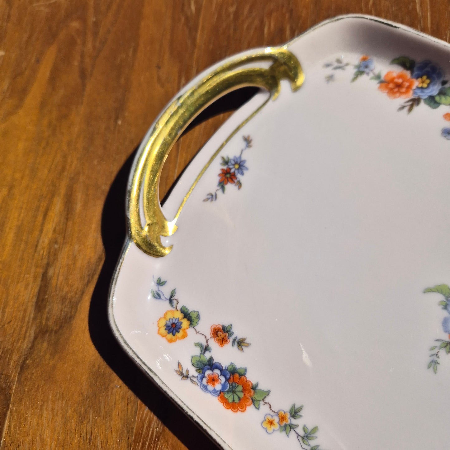 Johann Haviland Bavaria Fasan Kuchen Platte Servierplatte Porzellan Antik