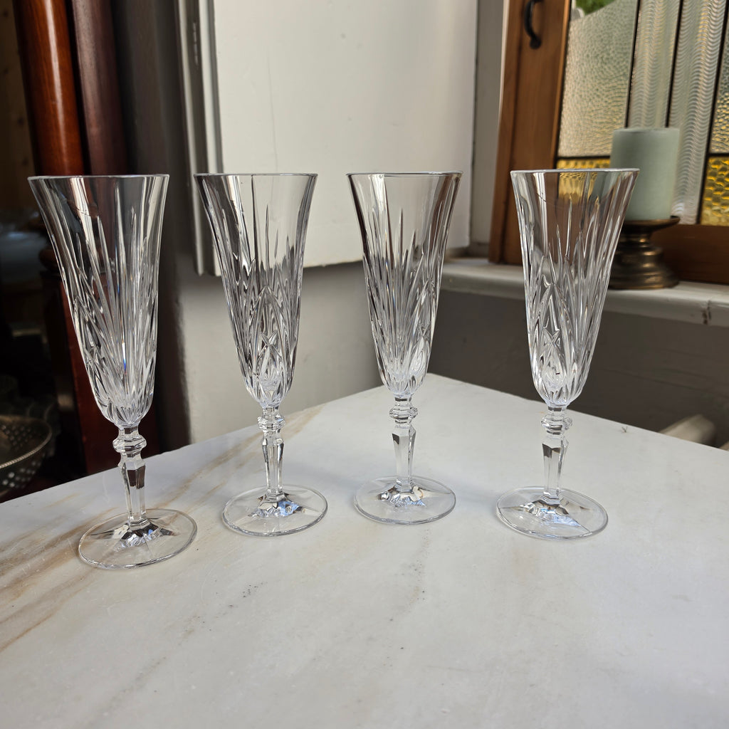 4x Edle Kristall-Champagnerkelche von Nachtmann – Zeitlose Eleganz für prickelnde Momente