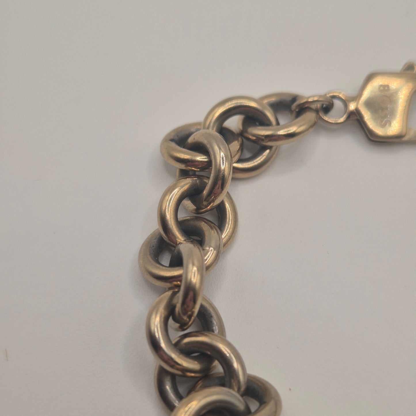 Vintage BOSS Kette mit Herzanhänger – Authentischer Look