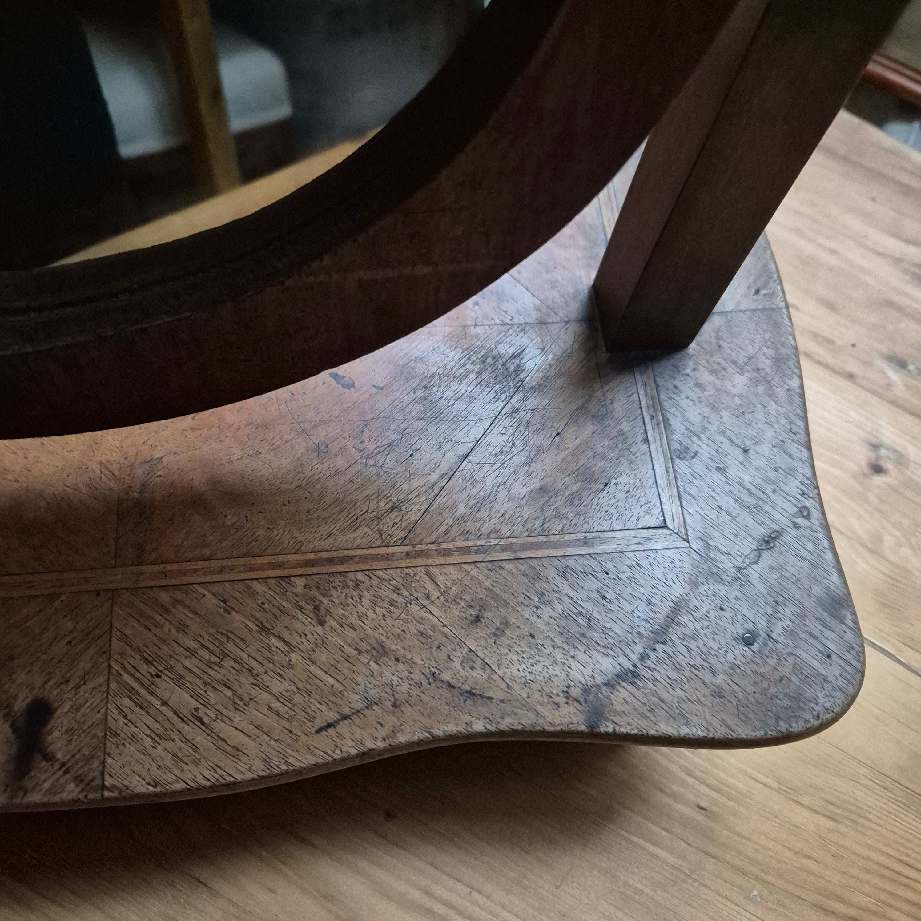 Antiker Tischspiegel Jugendstil Kosmetikspiegel mit Schublade Originalzustand Holz