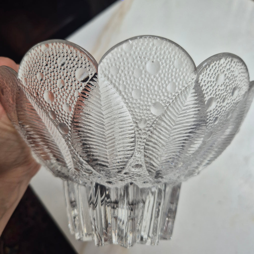 Vintage Lausitzer Glasschale - Medea Kristallschale