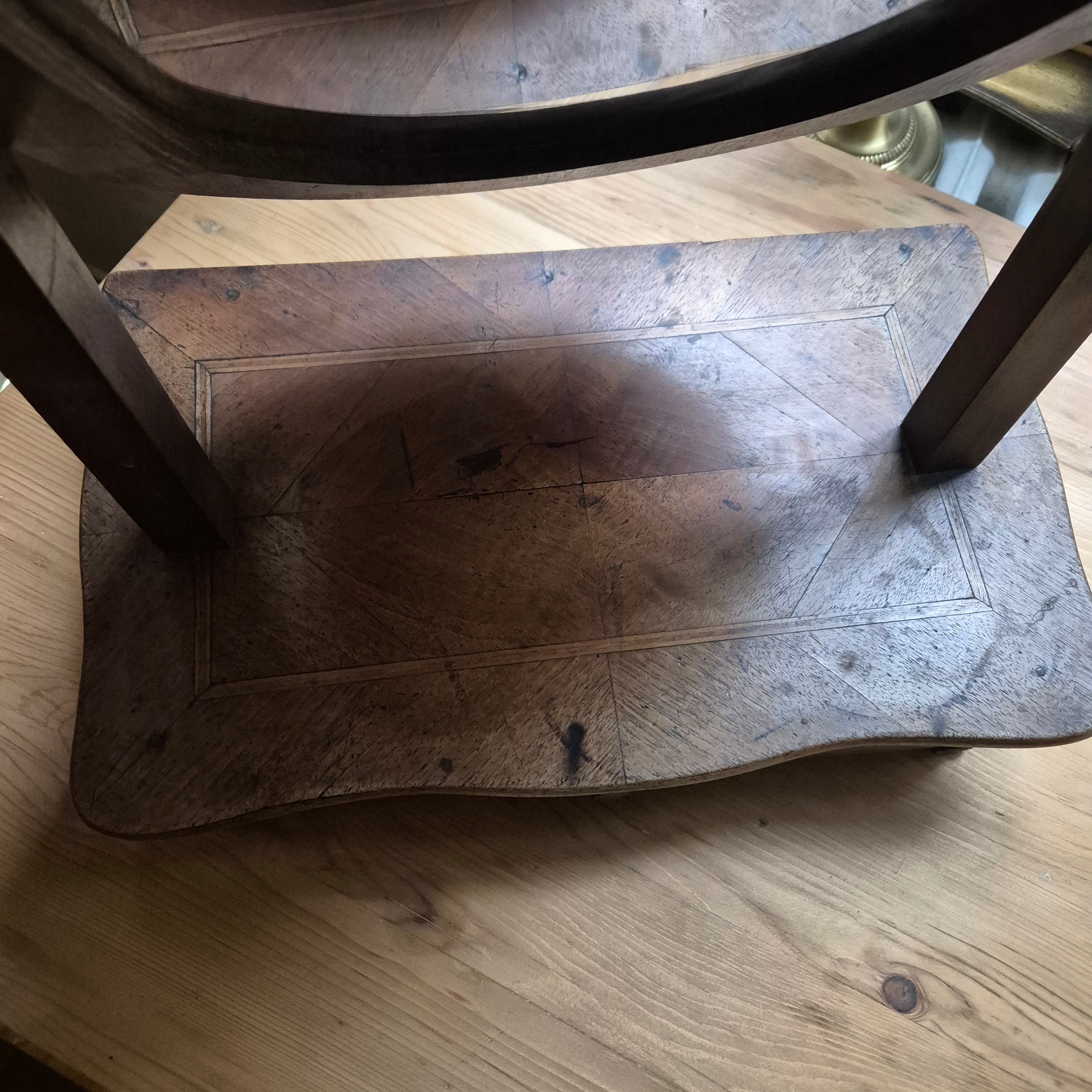Antiker Tischspiegel Jugendstil Kosmetikspiegel mit Schublade Originalzustand Holz