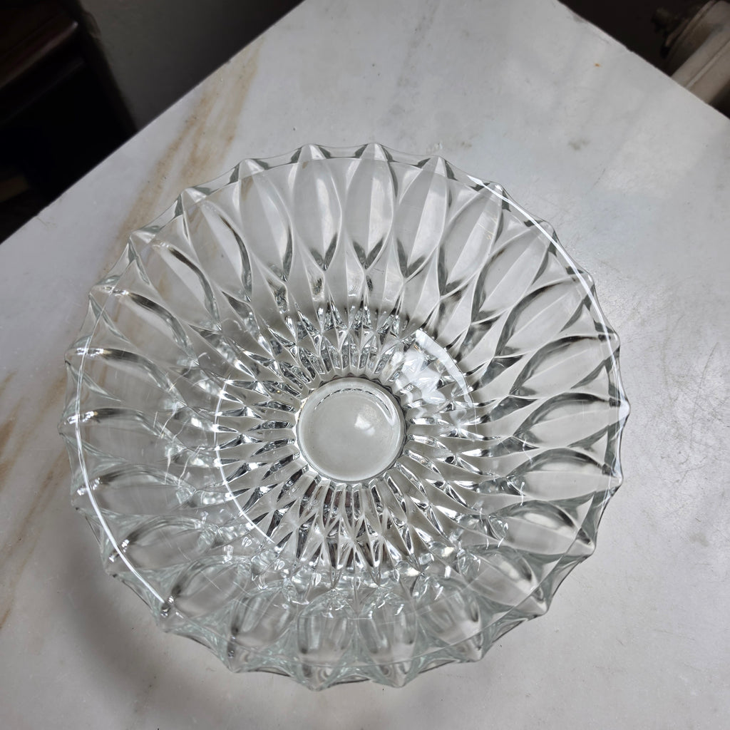 Eleganter Bleikristall-Schale mit Sternschliff – Kristallglas Schüssel