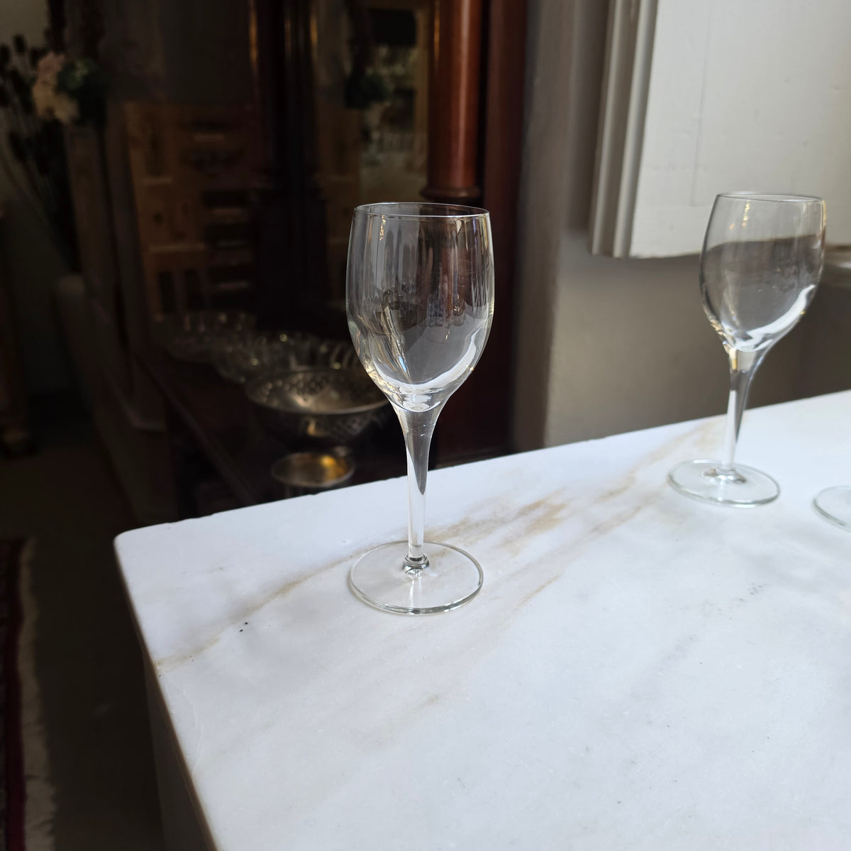 Elegantes 5-teiliges Weinglas-Set / Likörglas-Set aus Kristallglas – Zeitloses Design