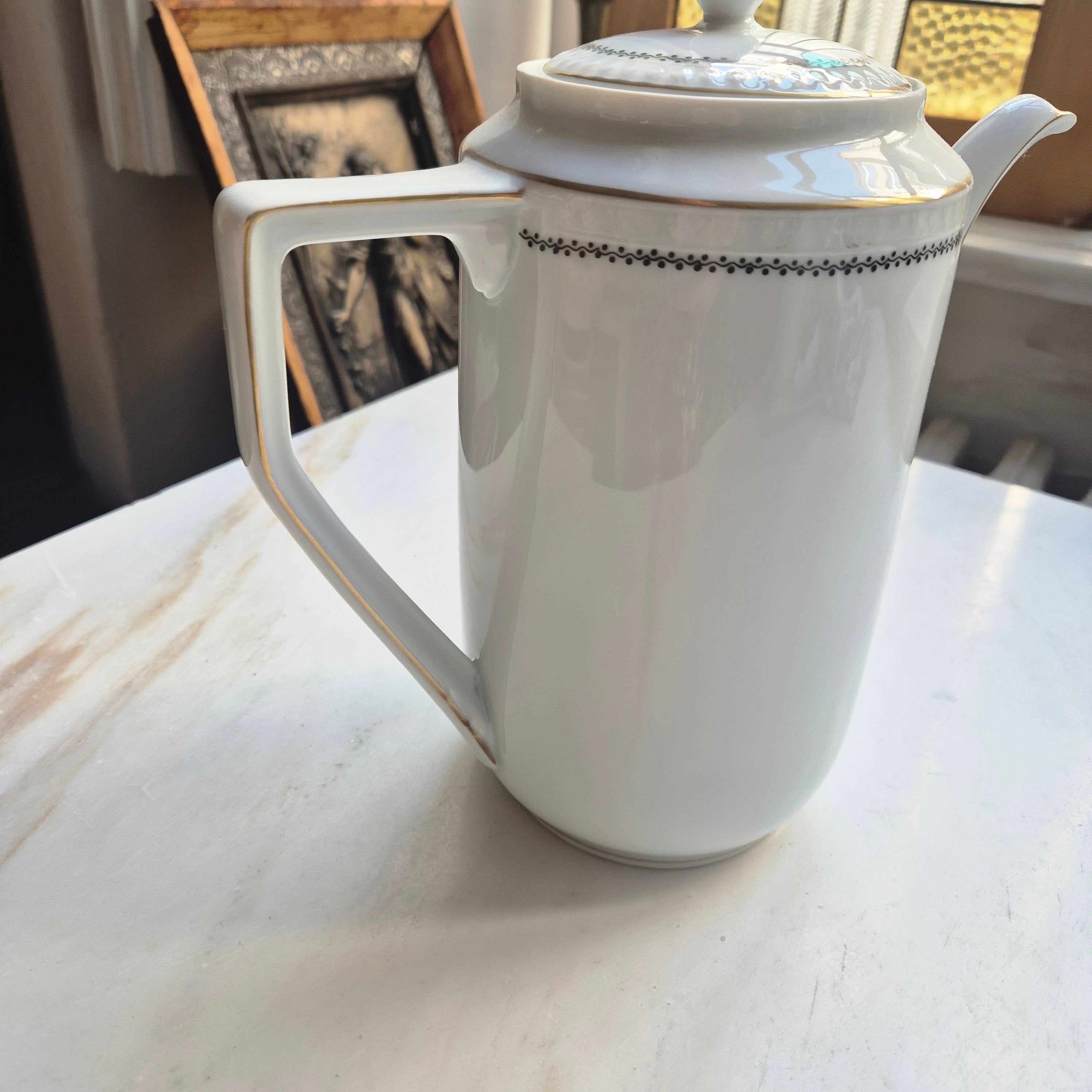 Silesia Kaffeekanne Porzellan - elegant & groß