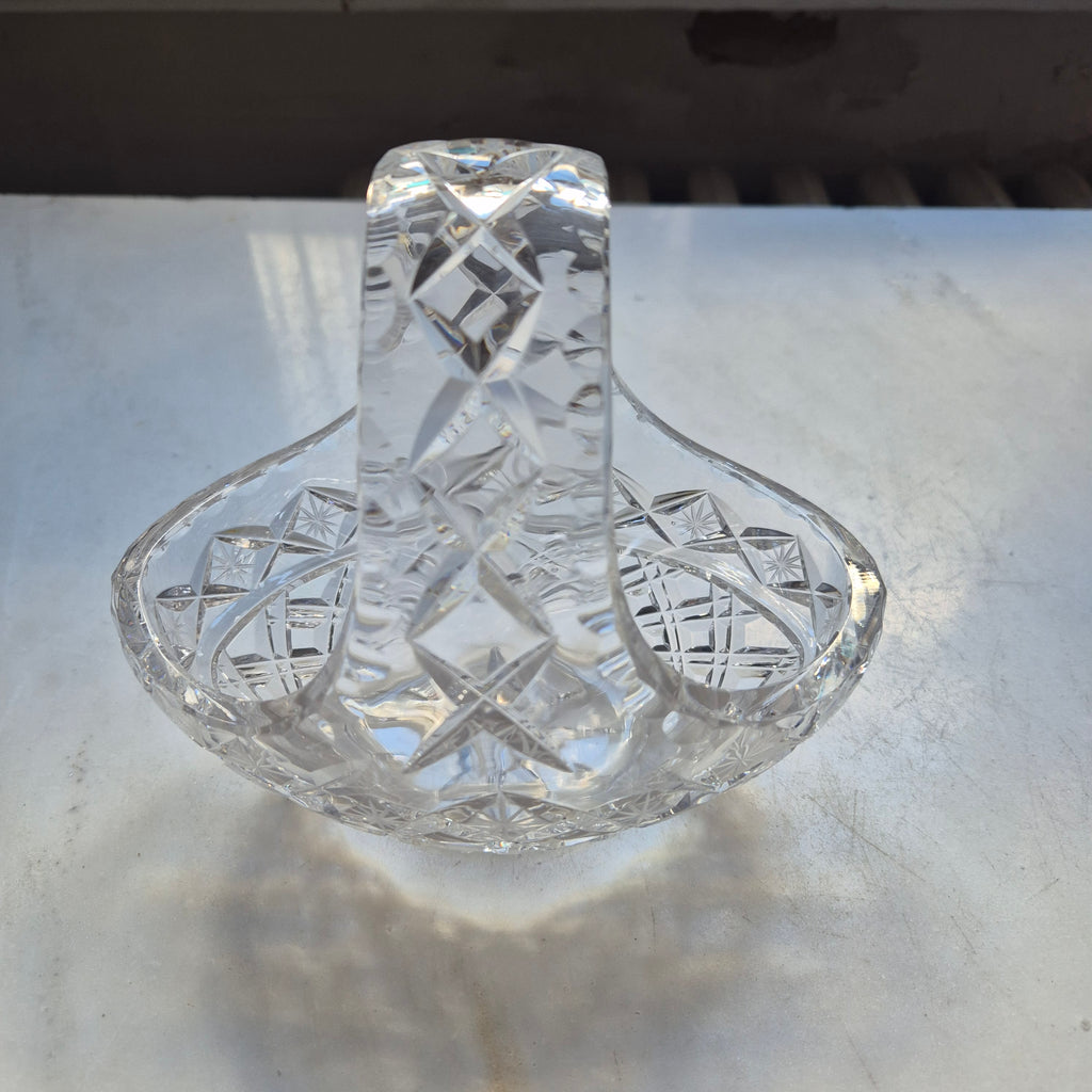 Vintage Glas Schale Obstschale Gebäck Bonbon Konfekt Korb Ostern