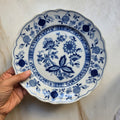 Vintage Tirschenreuth Bavaria Teller "Zwiebelmuster" – Echt Cobalt, Unterglasur