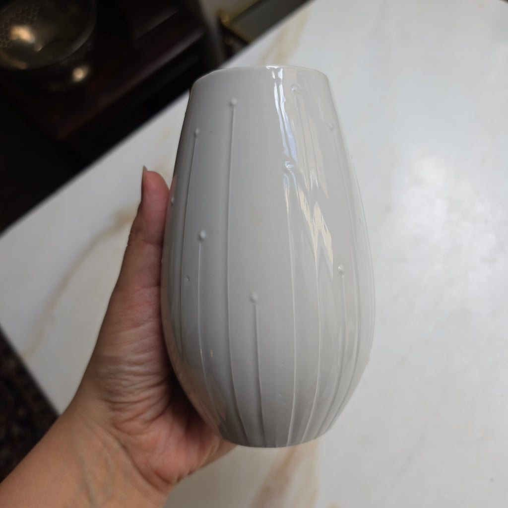 Vintage Schumann Arzberg Bavaria Porzellanvase - weiß