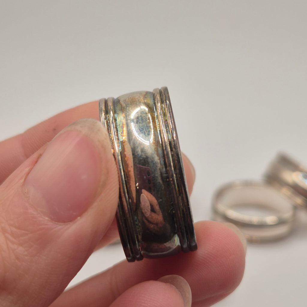6x Luxus Serviettenringe – Strahlendes Silber