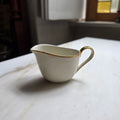 Vintage Hutschenreuther Männervolks-Bavaria Porzellan-Milchkännchen mit Goldrand