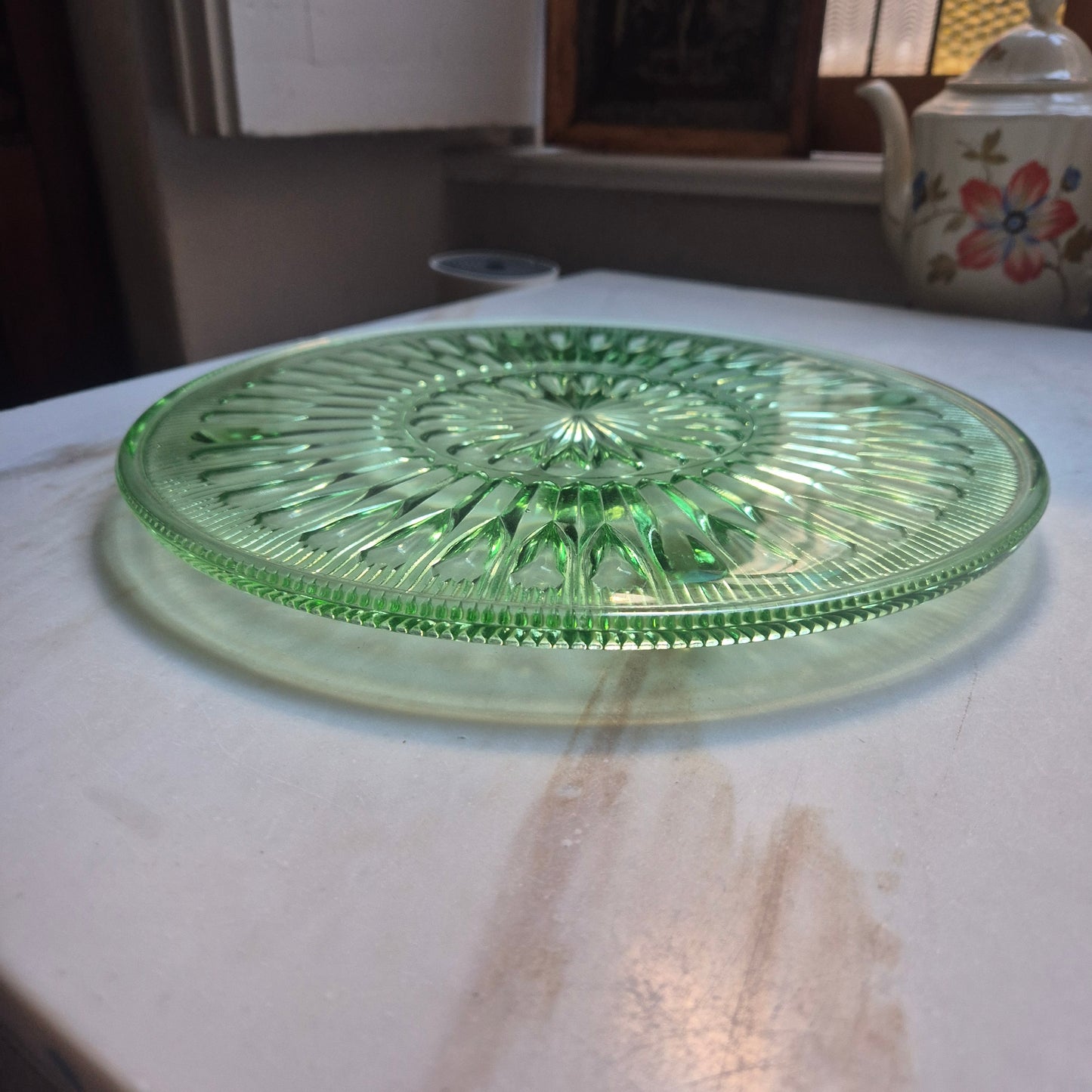 Vintage Torten Kuchenplatte Glas 70er Jahre