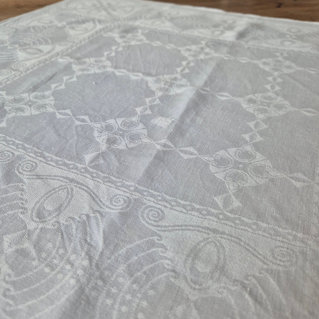 2x Antike Jugendstil Servietten mit Monogramm S.G