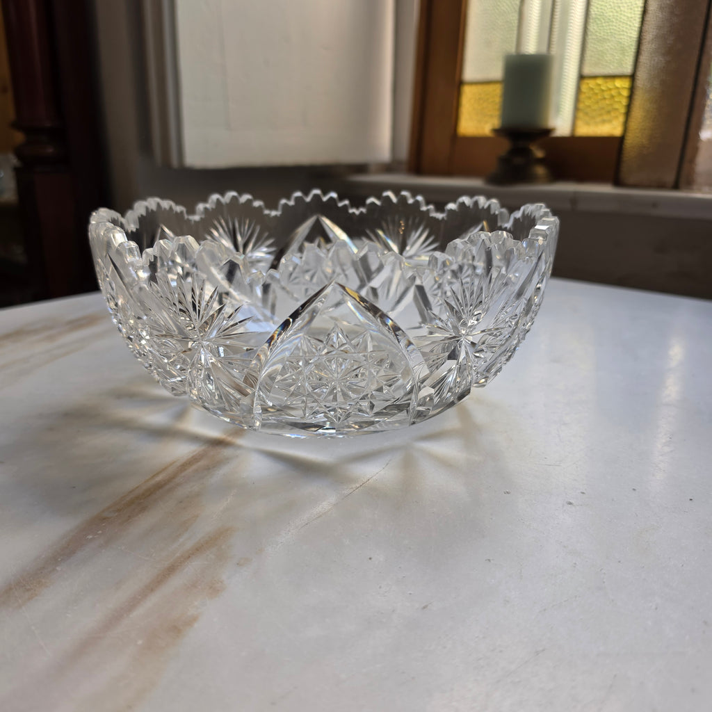 Vintage Kristallschale für Obst oder Nascherein