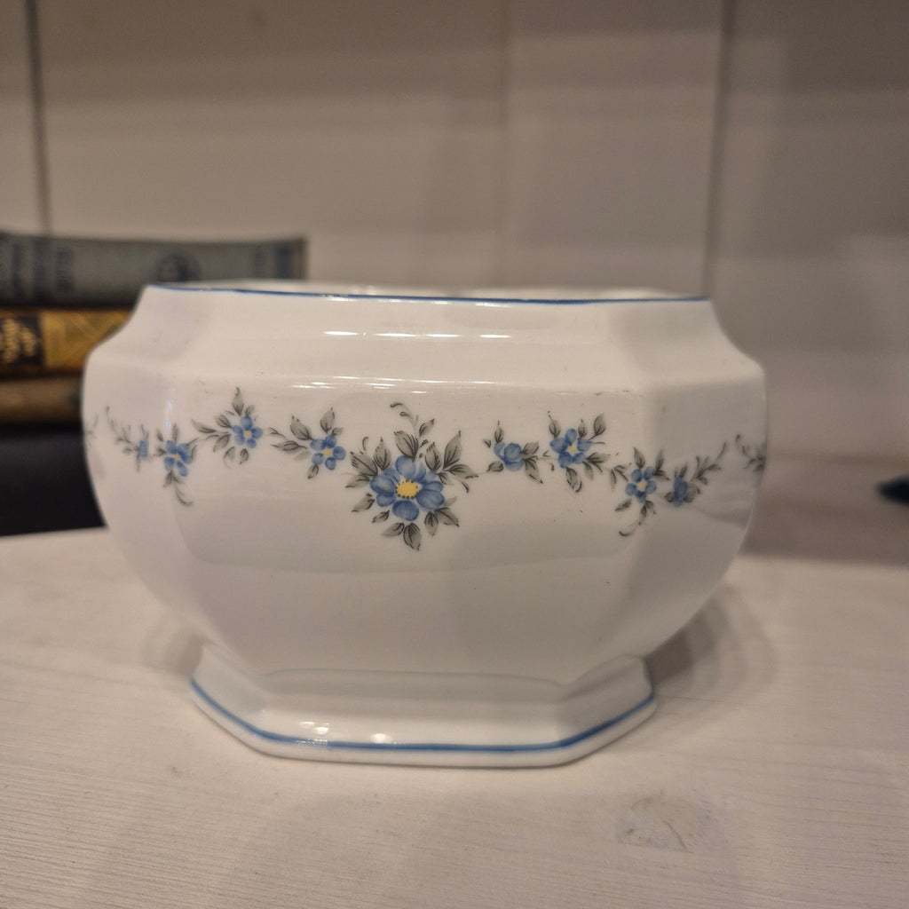 Vintage Stövchen von Seltmann Weiden weiß blau