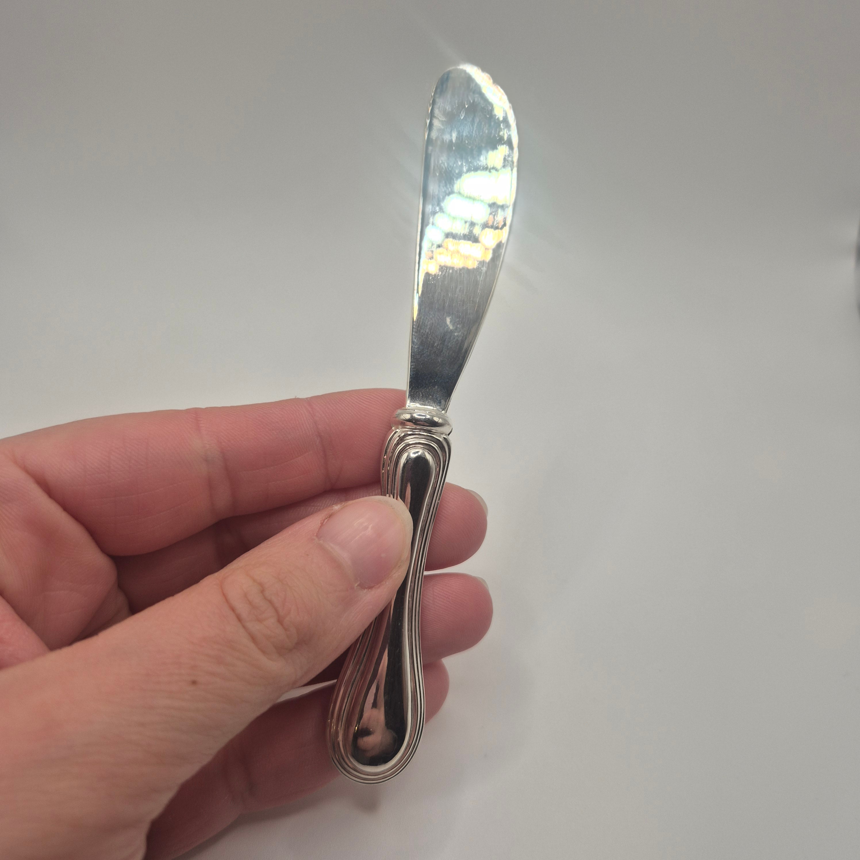 Klassisches Vintage Buttermesser – Versilbert / Hochglanz