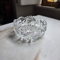 Elegante Bleikristall-Schale mit Facettenschliff – Vintage Kristallschale
