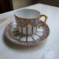 Antike Jugendstil Tasse mit Untertasse – Sontag & Söhne (um 1900)