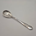 Vintage Muschelform Löffel Zuckerlöffel 90er versilbert Punze M.F.N