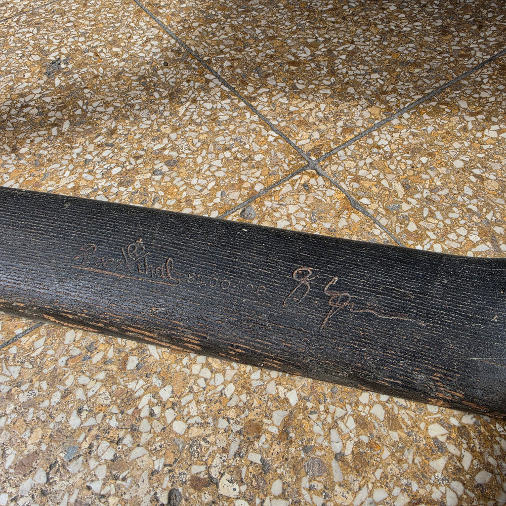 Original Rosenthal Sessel - Studio-Linie - Bjørn Wiinblad Signatur - Leder schwarz