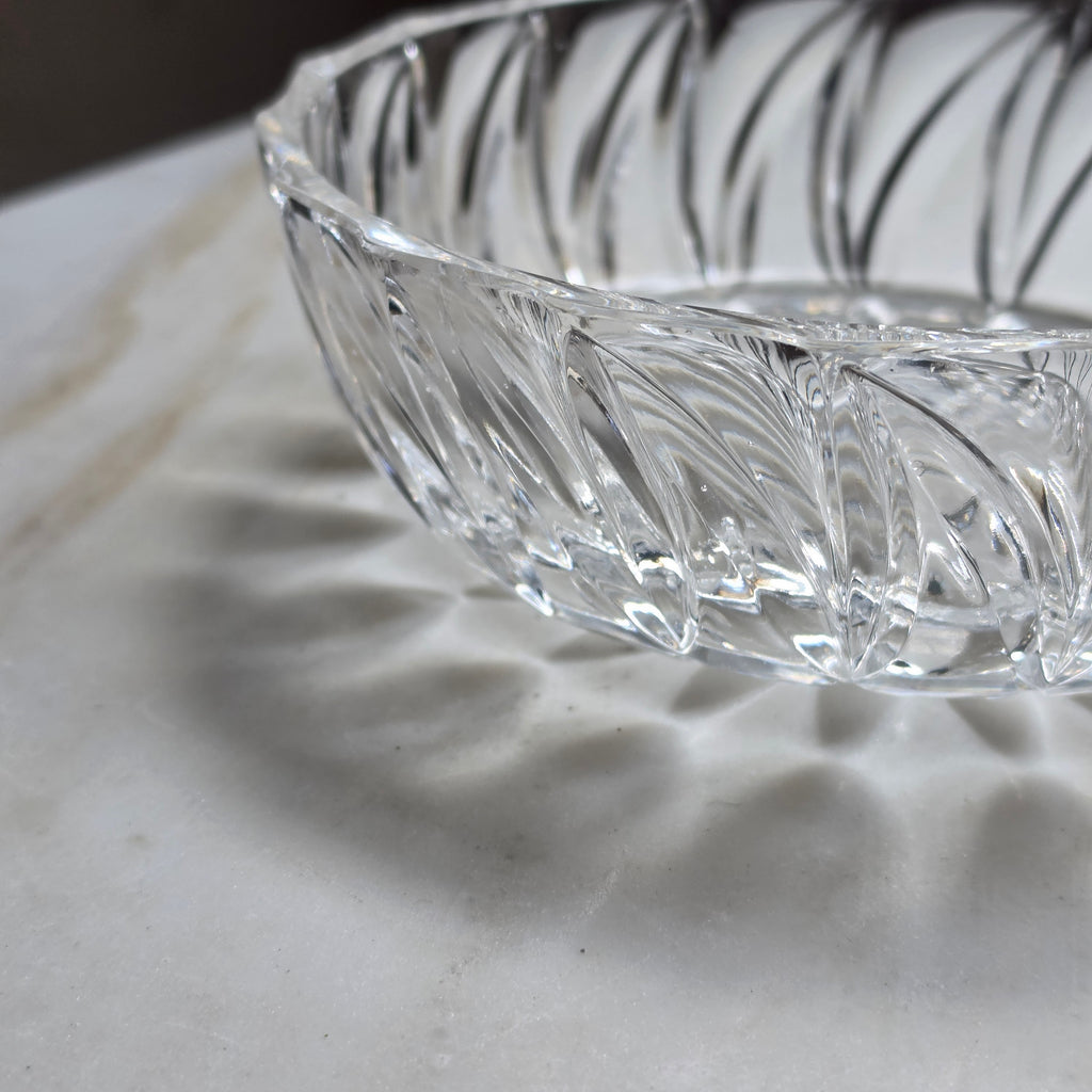 Eleganter Bleikristall-Schale mit Sternschliff – Kristallglas Schüssel